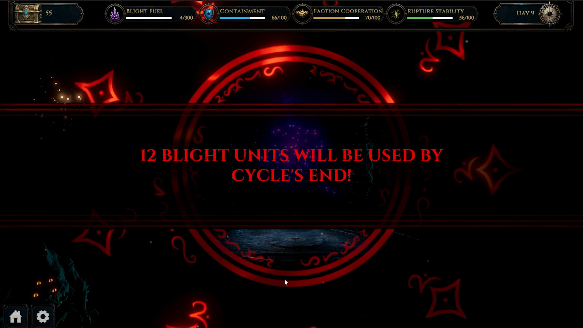 Relic Keeper: a red containment warning over the archive